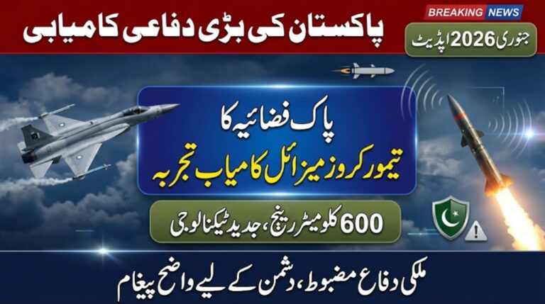 Pakistan Air Force Successfully Tests Indigenous Taimoor Cruise Missile