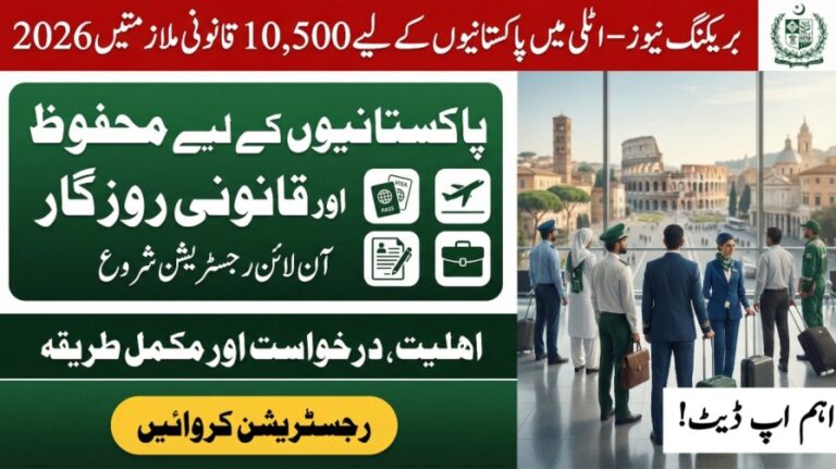 Italy Opens 10,500 Legal Jobs for Pakistanis 2026