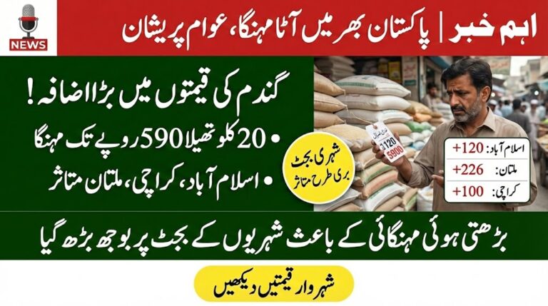 Wheat Prices Soar Across Pakistan: Major Increase Shocks Consumers