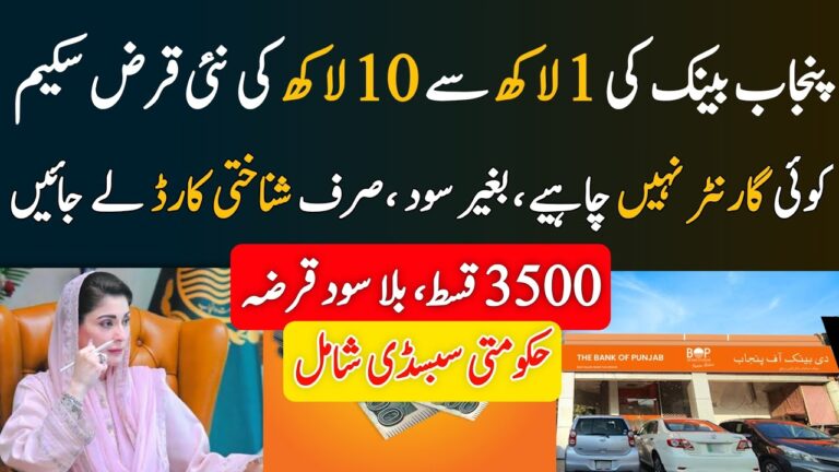 Maryam Nawaz Loan Scheme 2025 – Get Rs. 10 Lakh Interest-Free for Your Business