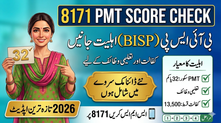 8171 PMT Score Check Complete Guide for BISP Eligibility & Status 2026