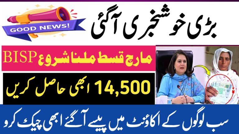 BISP 14500 New Payment 2026 | Check 8171 Online Guide.pita.org.pk