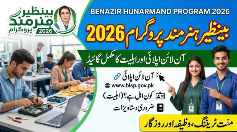 Benazir Hunarmand Program 2026 - Online Apply & Eligibility Complete Guide