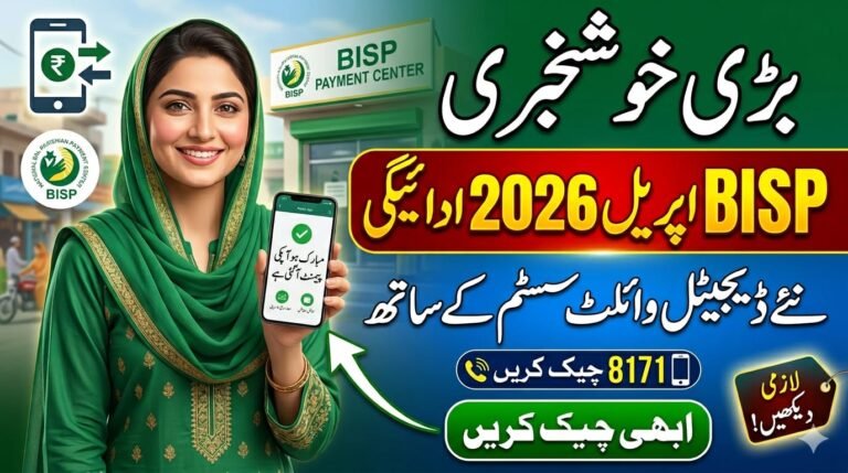 BISP April 2026 payment. pita.org.pk