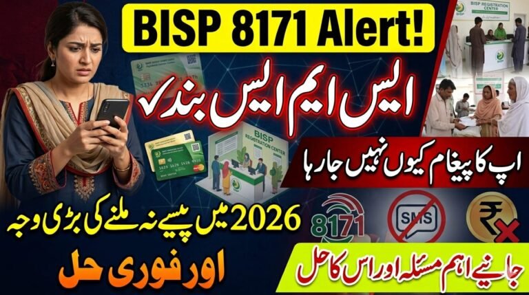 BISP 8171 SMS Not Working.pita.org.pk