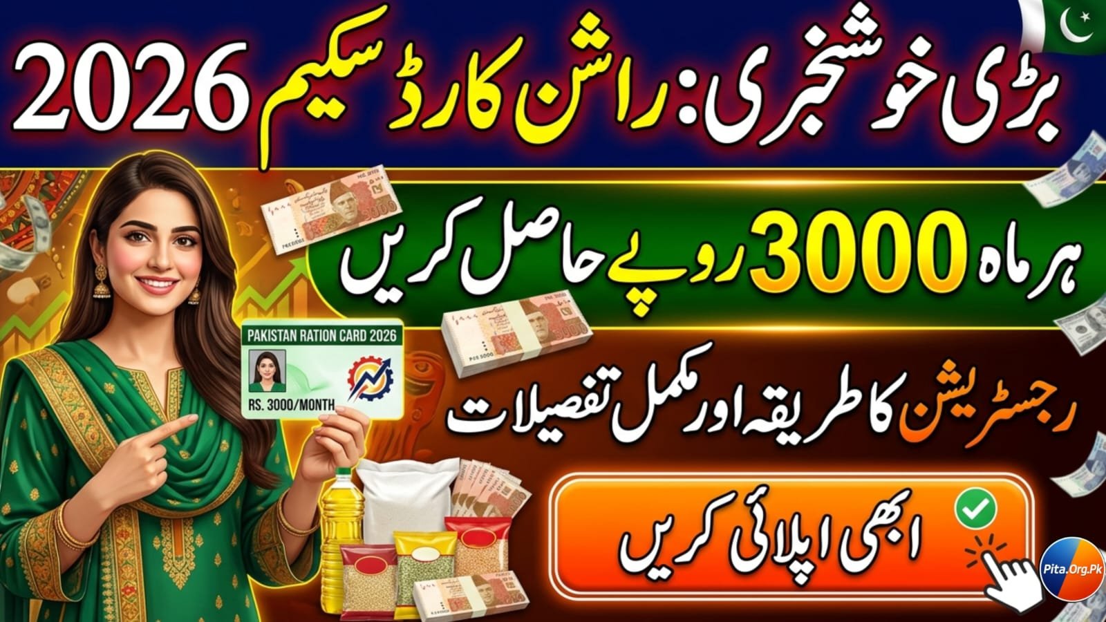 CM Punjab Ration Card Scheme 2026.pita.org.pk